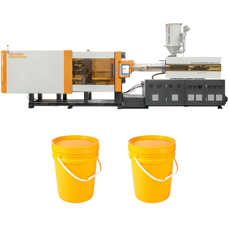 OUCO 550T High Output Hydraulic Servo Chemical Coating Plastic Bucket Injection Molding Machine